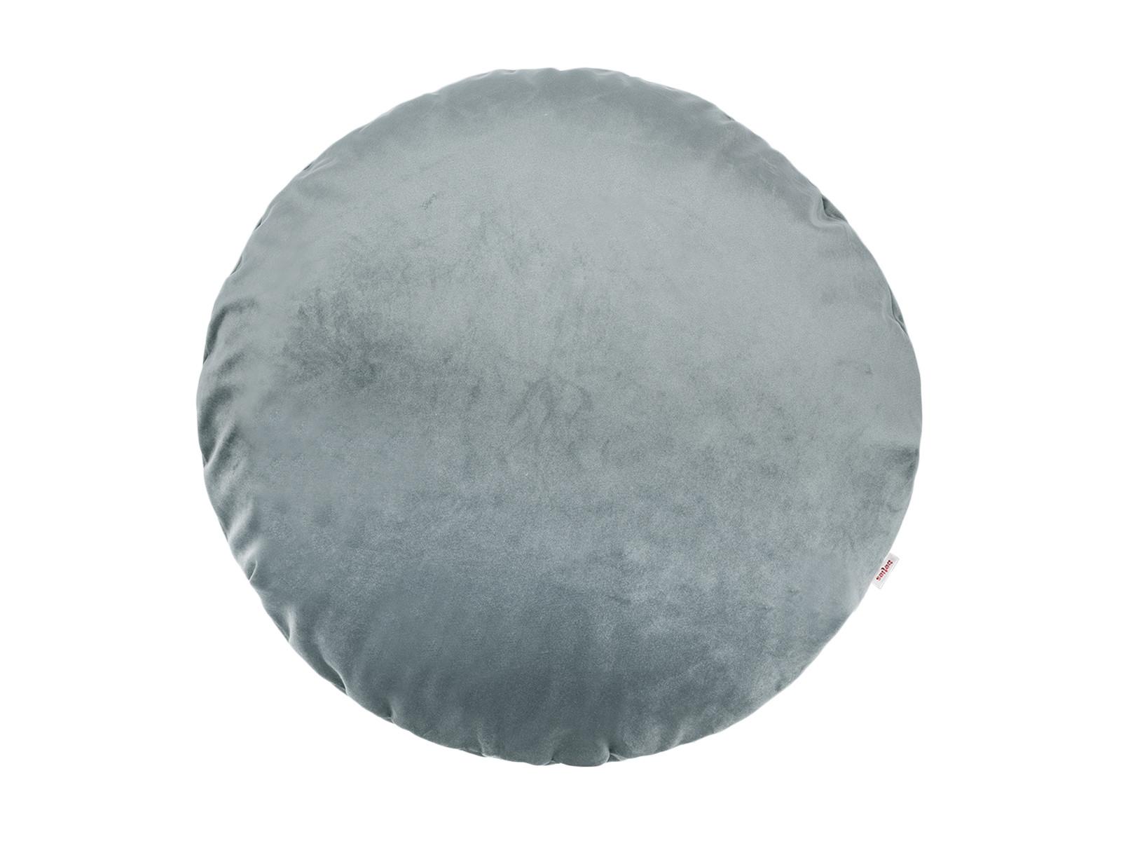 KISSENHÜLLE Rund Samt&Sonders stein-grau 60 cm Ø - Grau, Textil (60/60cm) - beties Heimtextil