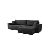 ECKSOFA Armari Mit Schlaffunktion - Schwarz, Holzwerkstoff/Textil (154/277cm) - Fun Möbel