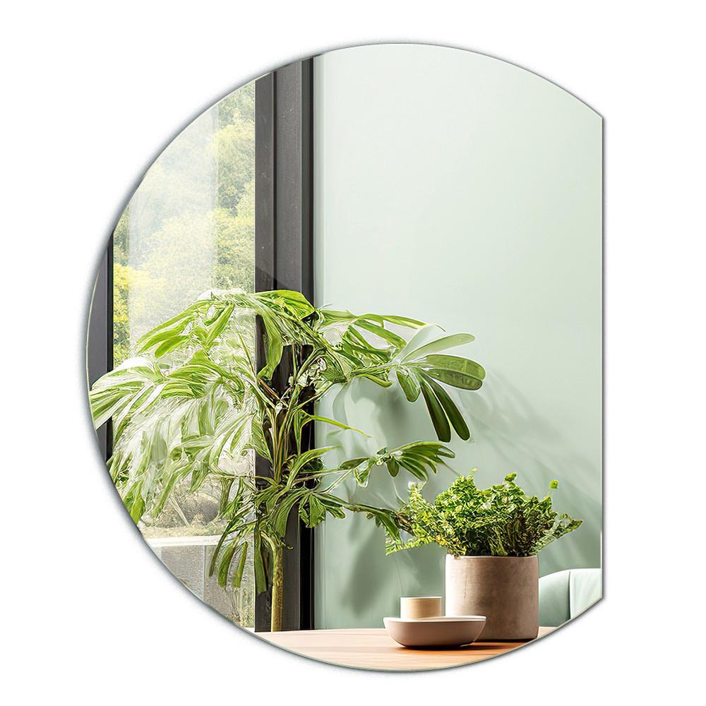 SPIEGEL 63 x 70 cm Asymmetrischer - Blaugrau, Glas (64/70/0.4cm) - TULUP