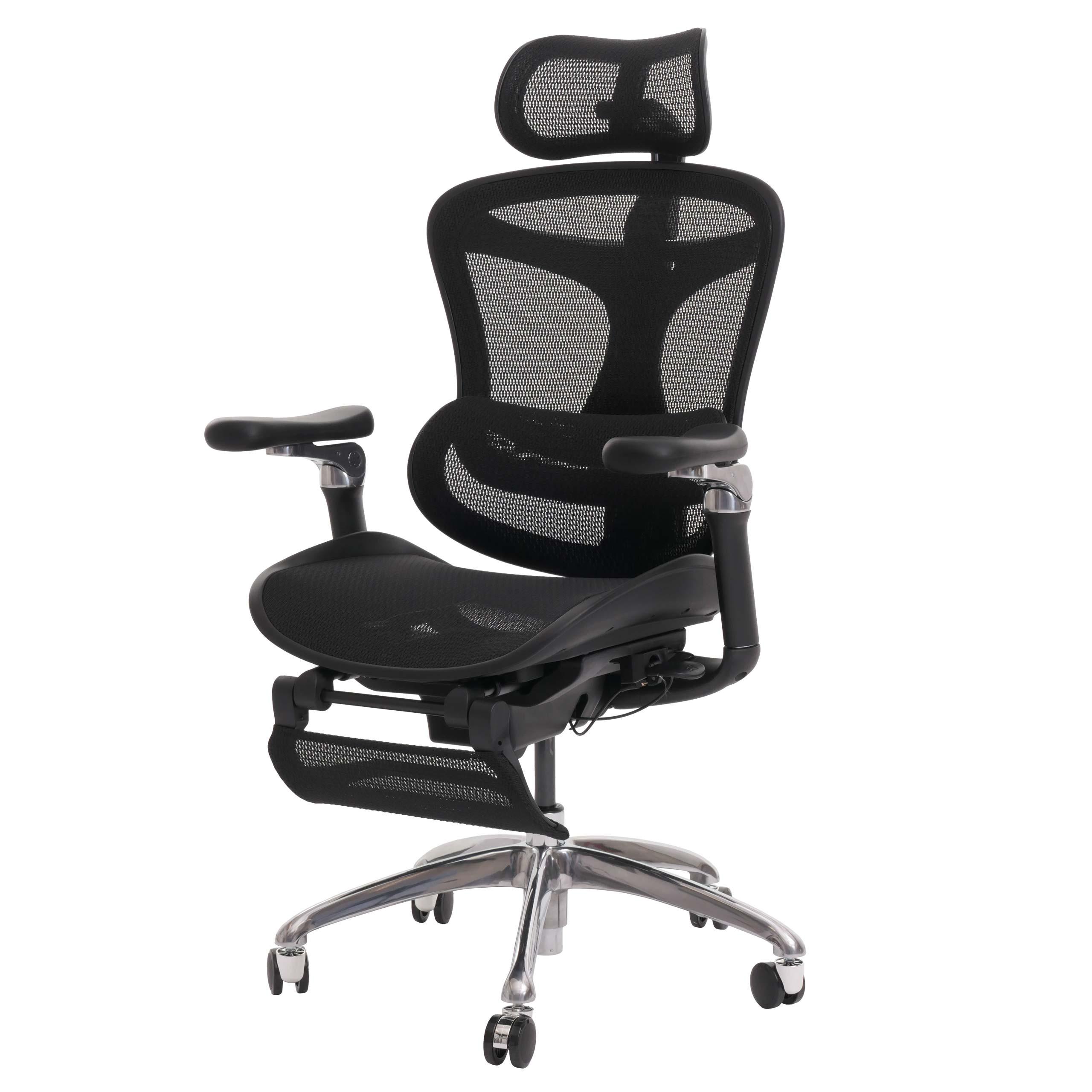 BÜROSTUHL Schwarz - Schwarz, Textil (64/128/143cm) - MCW
