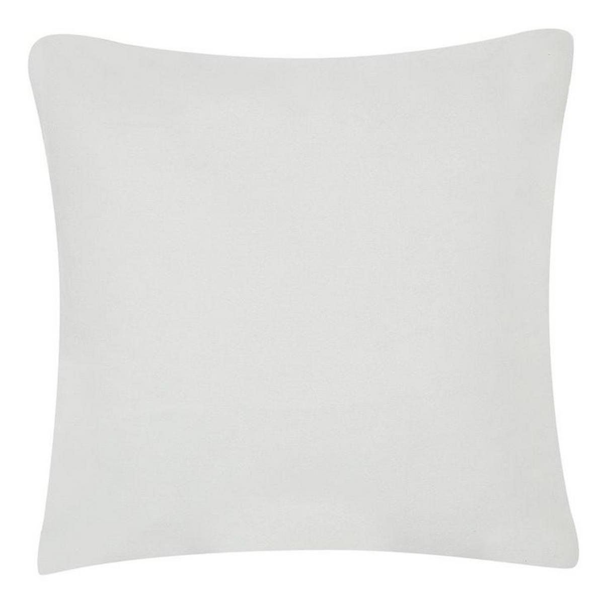 DEKOKISSEN 2er-Set Weiß 45/45 cm Meadowfoam - Weiß, Naturmaterialien/Textil (45/45cm) - Beliani