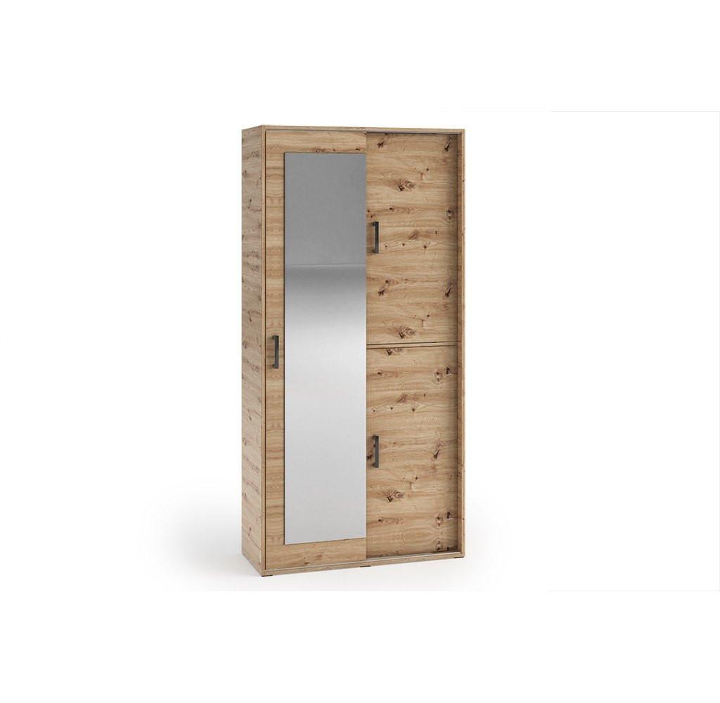 GARDEROBENSCHRANK BENVENO 100/21040 Modern Garderobenschrank Eiche Artisan - Eiche Artisan, Holzwerkstoff (100/210/40cm) - MASSENO