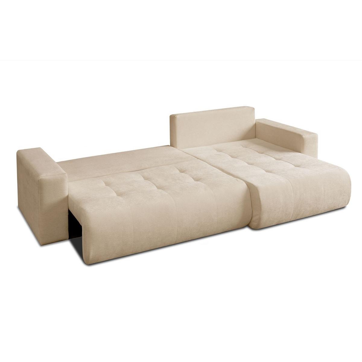 ECKSOFA CLOUD II XL mit Schlaffunktion Vibe 07 - Beige, Textil (280/152cm) - Lookway