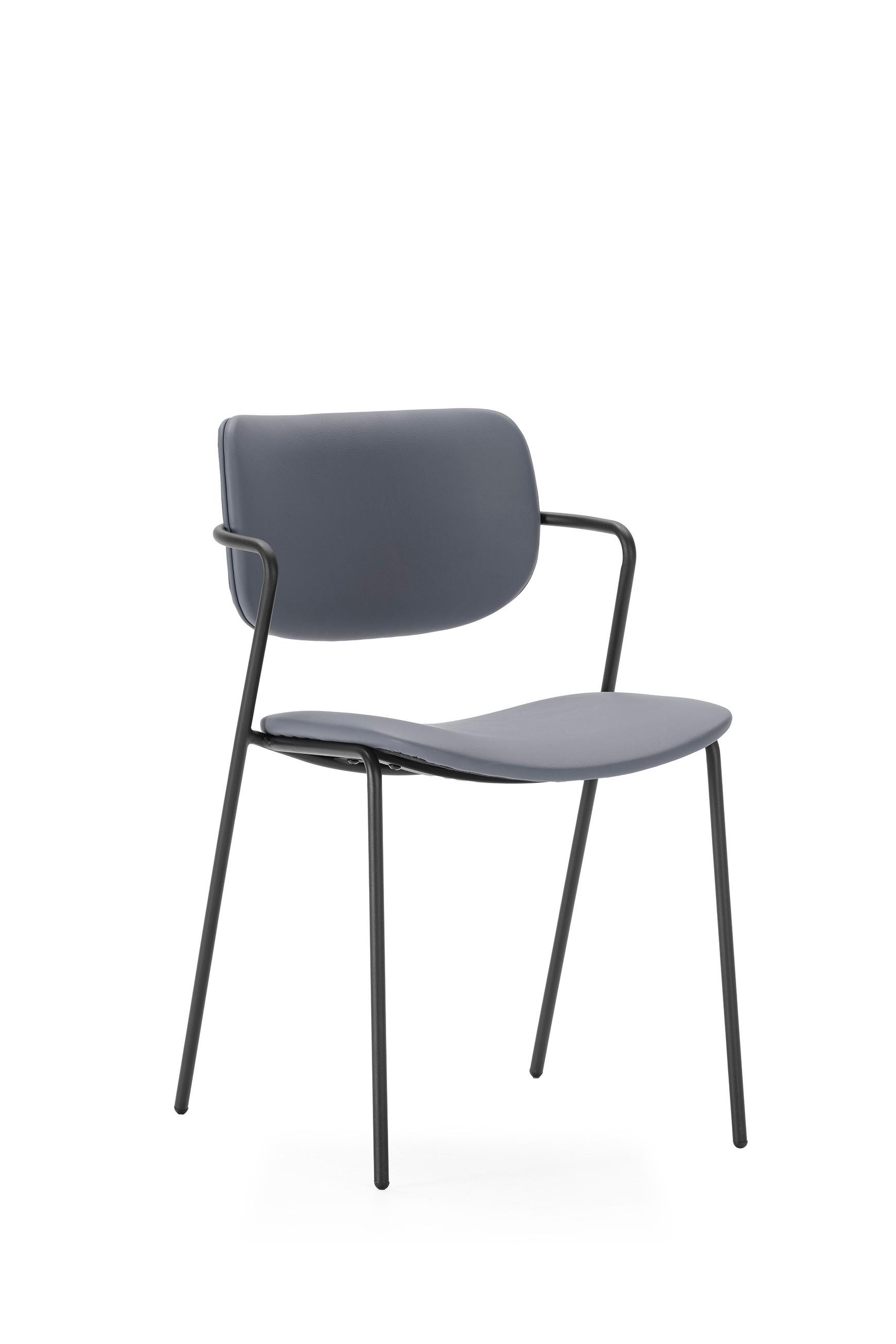 ESSZIMMERSTUHL Maika Grau 49/55/48 cm 2er-Set - Grau, Textil (55/48/49cm) - Calicosy