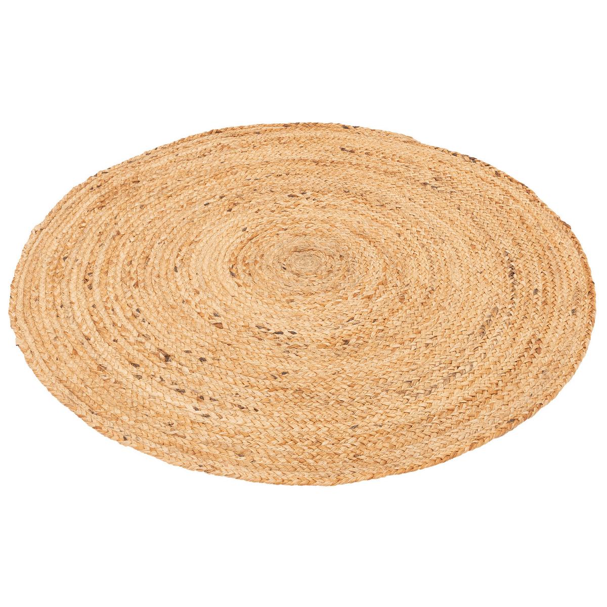 NATURFASER HANDGEFERTIGT JUTE TEPPICH NELE RUND - Beige, Textil (80/80cm) - Pergamon