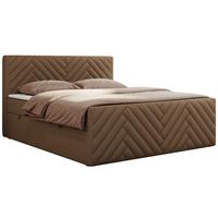 BOXBETT PARIS DUO 120/200 - Braun Kunstleder - H3 - Braun, Holz/Textil (120/200cm) - MKS