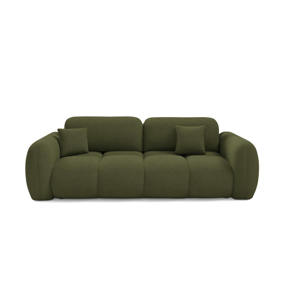 SOFA Livio 3 Sitzplätze Grün - Grün, Holz (270/95/121cm) - Petits-meubles