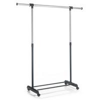 ROLLGARDEROBE SALA schwarz - Schwarz, Metall (93/96/44cm) - CARO-Möbel