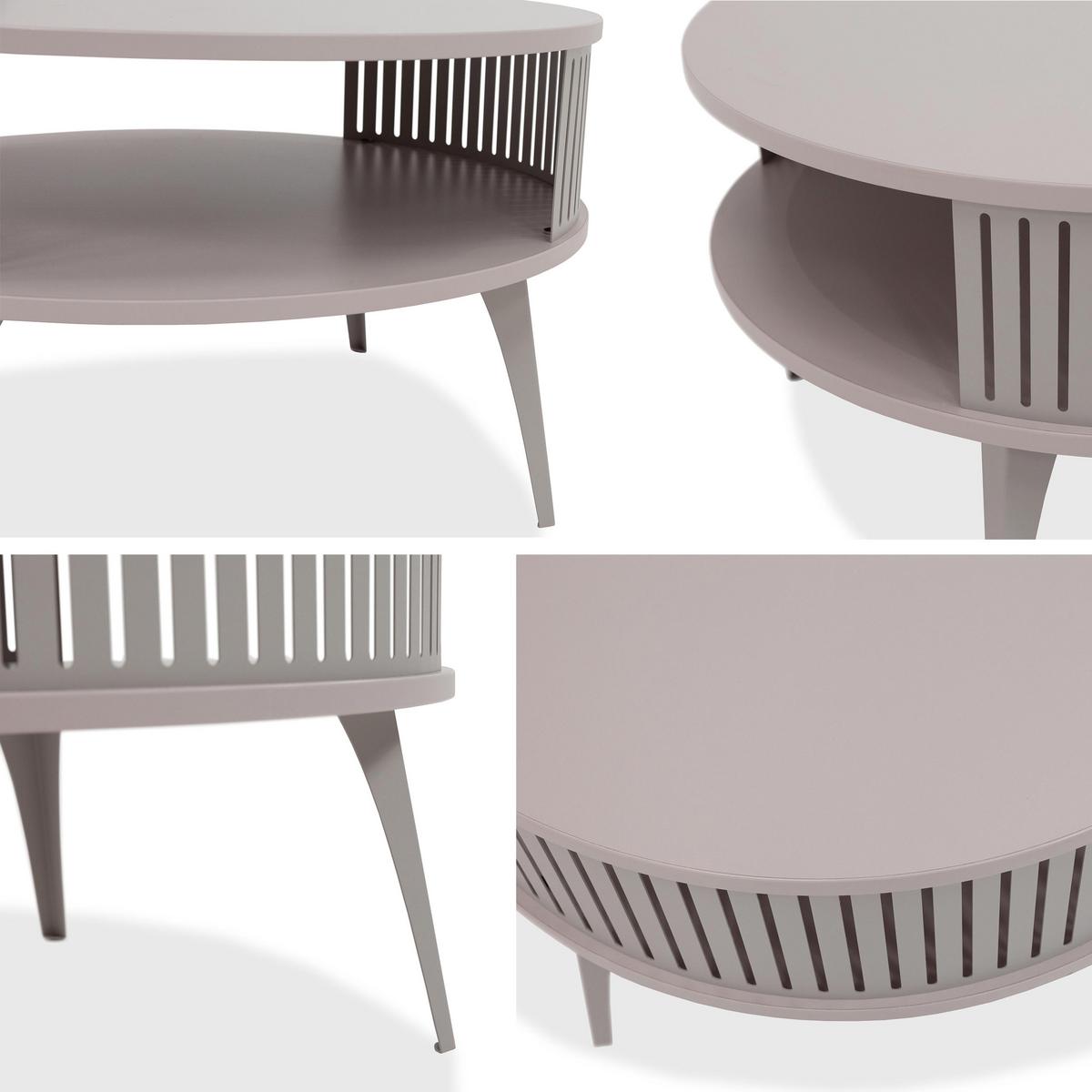 COUCHTISCH Roenni Cashmere - Kaschmir, Holzwerkstoff/Metall (75/75/30cm) - MIRJAN24