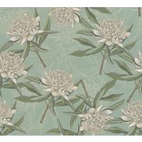VLIESTAPETE Grün 53/1005 cm - Türkis, Textil (53/1cm) - KUNSTLOFT