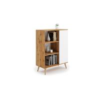 BÜCHERREGAL Fondi - Eiche Bianco, Holzwerkstoff (90/116/40cm) - RAUMHIRSCH FURNITURE