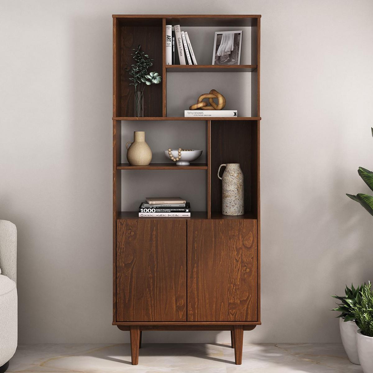 WOHNZIMMERSCHRANK SIMONA Kastanie - Kastanienfarben, Holz (80/188/37cm) - IDIMEX