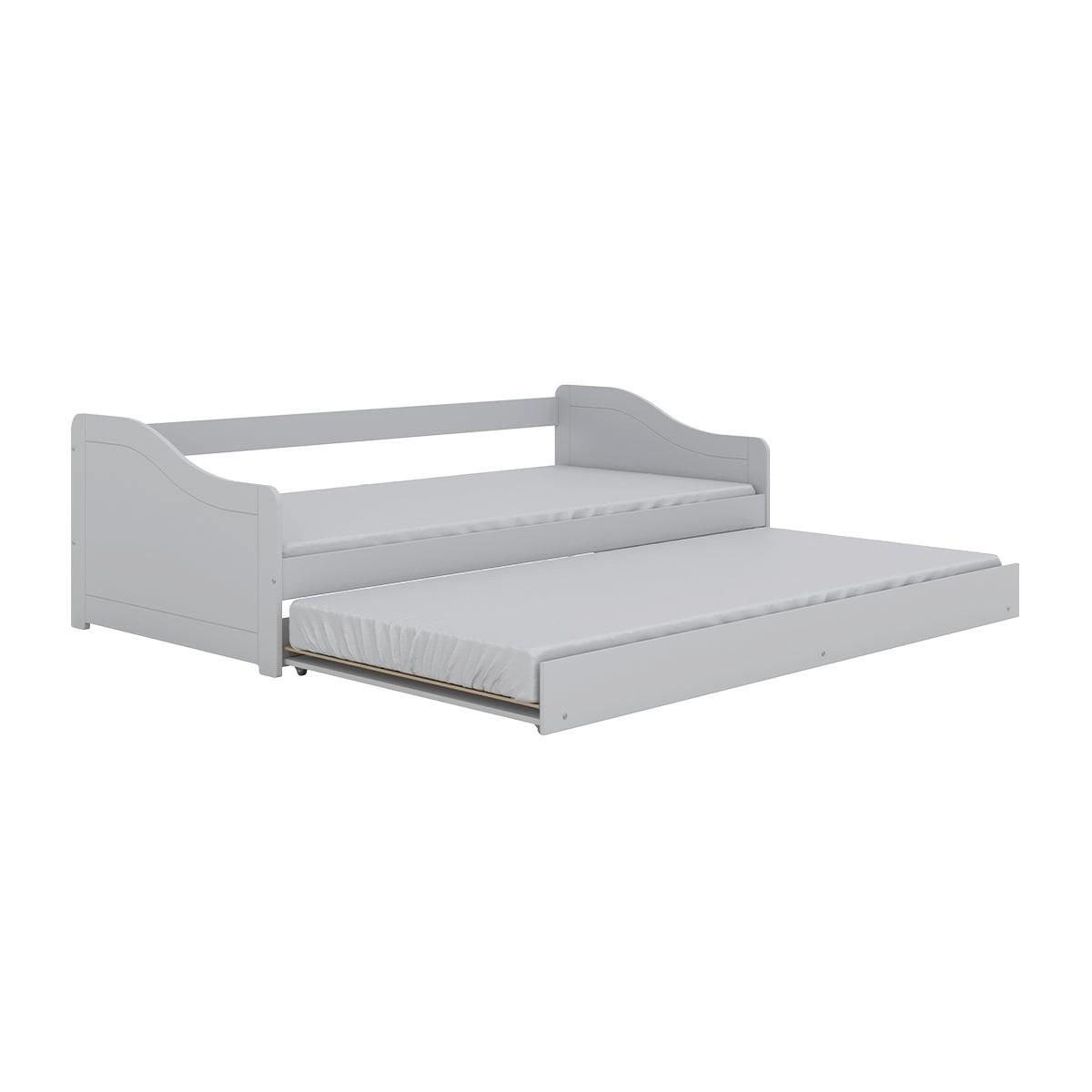 BETT 90/200 Allison Weiß - Weiß, Holzwerkstoff (90/200cm) - Petits-meubles
