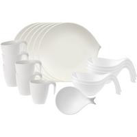 BRUNCH-SET Flow weiß 18-tlg. - Weiß, Keramik (2/2/2cm) - Villeroy & Boch