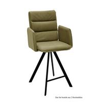 THEKENSTUHL drehbar (2er-Set) Diahann 52x109x60 Schwarz/Olivgrün - Schwarz/Olivgrün, Kunststoff (60/109/52cm) - 58aufmkessel