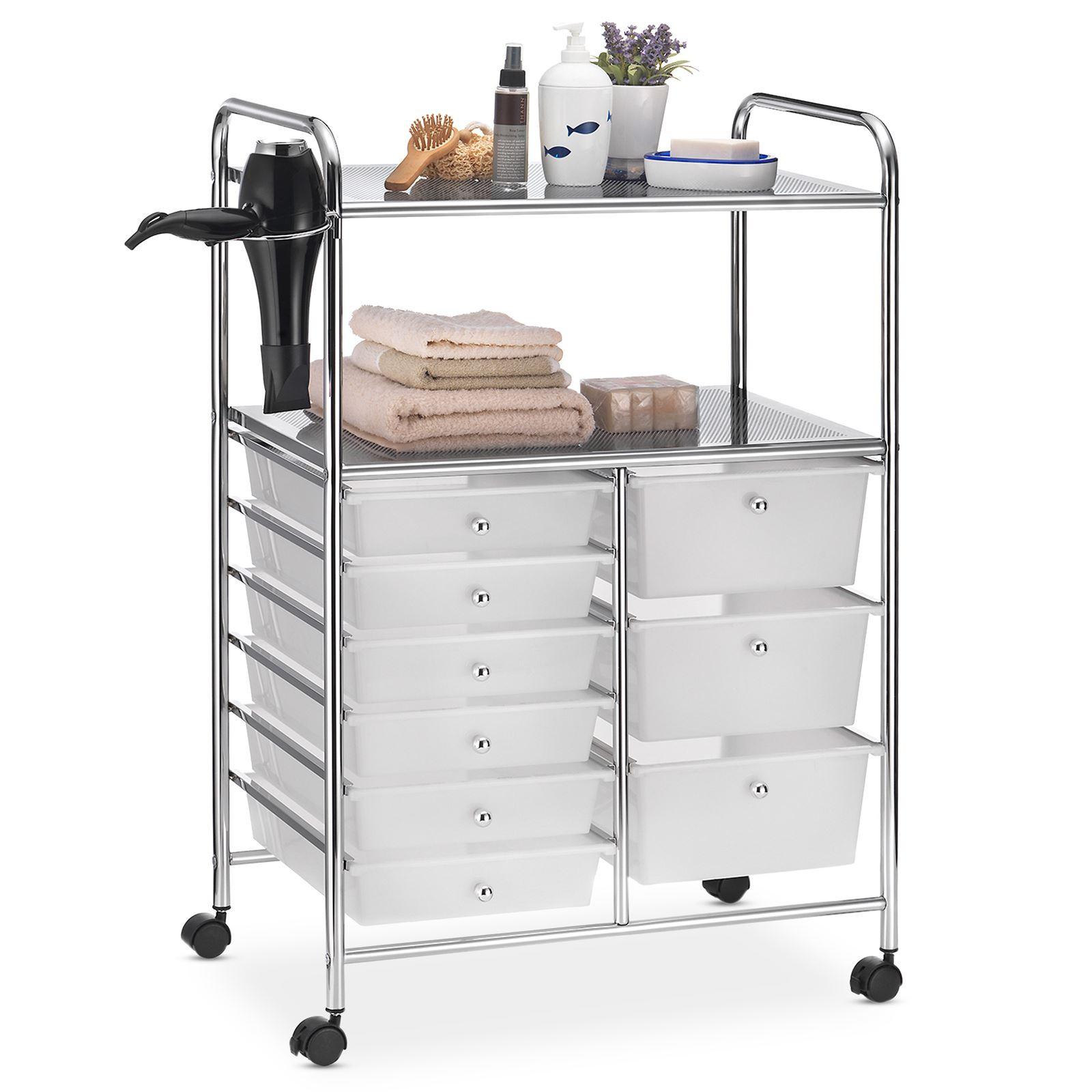 BADROLLWAGEN MARITA weiß - Weiß, Kunststoff/Metall (63/97/39cm) - IDIMEX