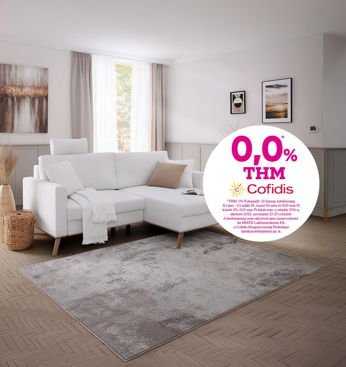 Cofidis 0,0% THM hitelkonstrukció az áruházakban 2025.11.13-23. között