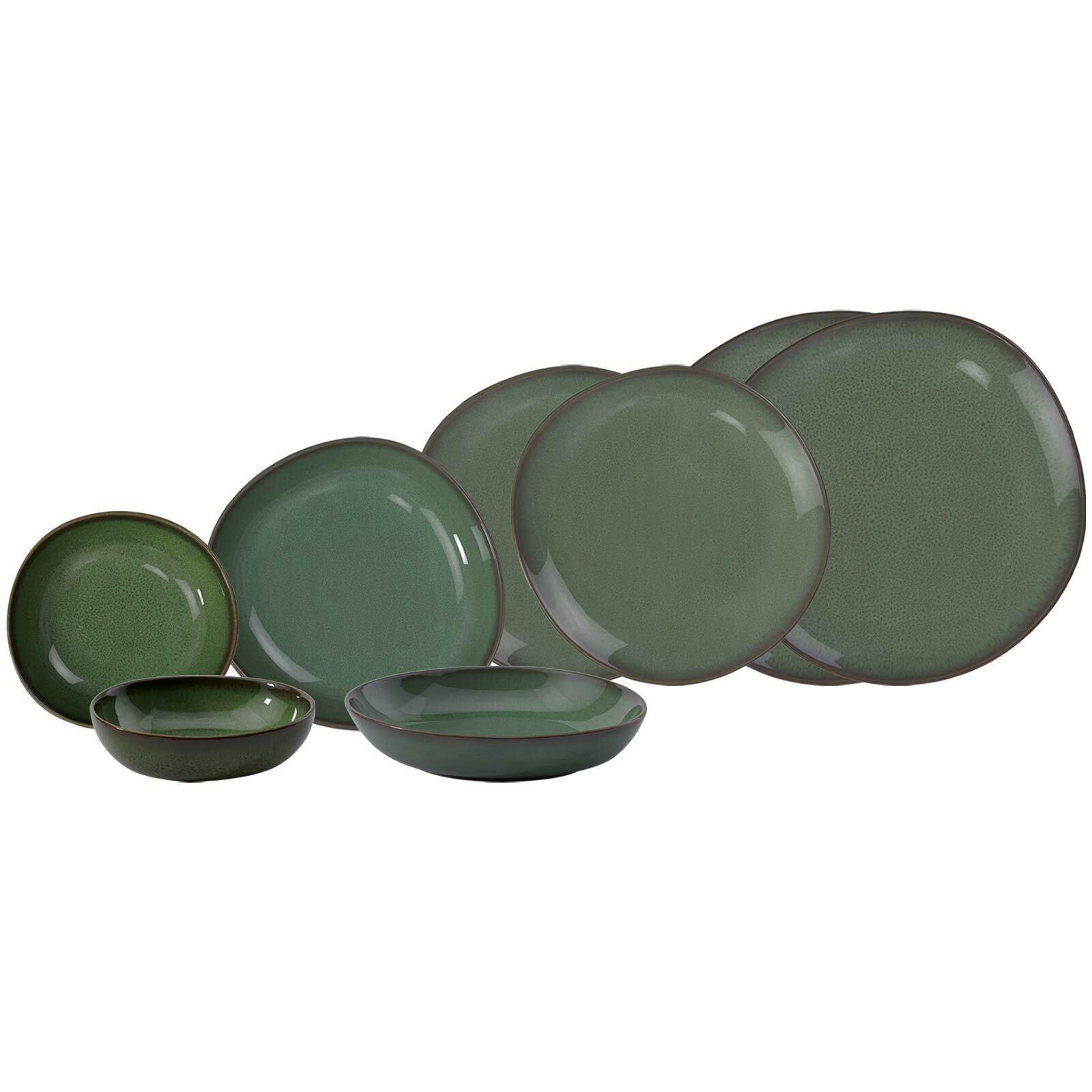 EINSTEIGER-SET Lave Vert 8-tlg. - Grün, Keramik (2/2/2cm) - like.Villeroy & Boch