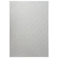 TEPPICH Hellgrau 160/230 cm Gannett - Hellgrau/Grau, Textil (160/230cm) - Beliani
