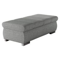 POLSTERHOCKER Bangkok Groß - Silberfarben, Holz/Kunststoff (120/39/60cm) - MIRJAN24