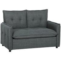 SOFA Rhyxan 131/75/85cm - Dunkelgrau, Textil (75/85/131cm) - ZMH