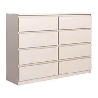 KOMMODE NUDO 120/101,5/39cm mit 8 Schubladen Türen Kaschmir - Kaschmir, Holzwerkstoff (120/101.5/39cm) - MASSENO