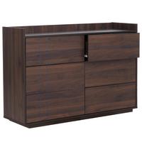 KOMMODE Walnuss Dekor - Walnussfarben, Holz (120/83/40cm) - MCW