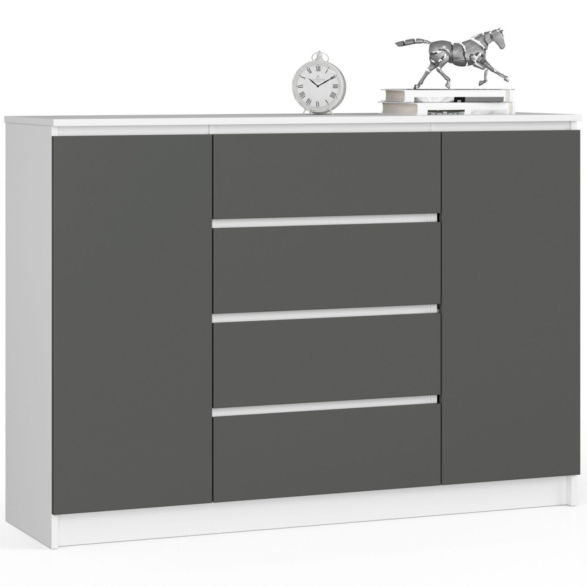 KOMMODE - Weiß, Holzwerkstoff (138/99/40cm) - RAUMHIRSCH FURNITURE