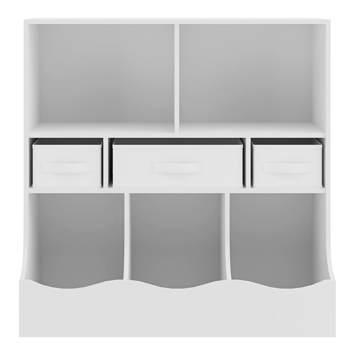 KINDERREGAL Vastesa - Weiß, Holzwerkstoff (80/75/40cm) - [en.casa]