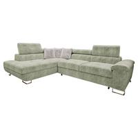 ECKSOFA Cotere Premium, Seite: Links - Hellgrün, Holz/Textil (270/202cm) - MIRJAN24