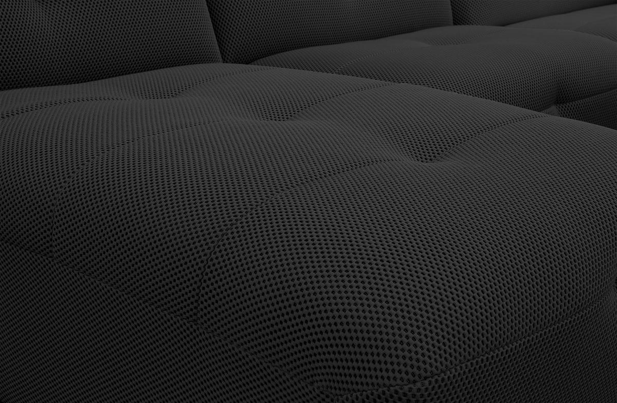 ECKSOFA TRENTO 4-Sitzer, schwarz - Schwarz, Holzwerkstoff/Kunststoff (165/262cm) - Wozimo