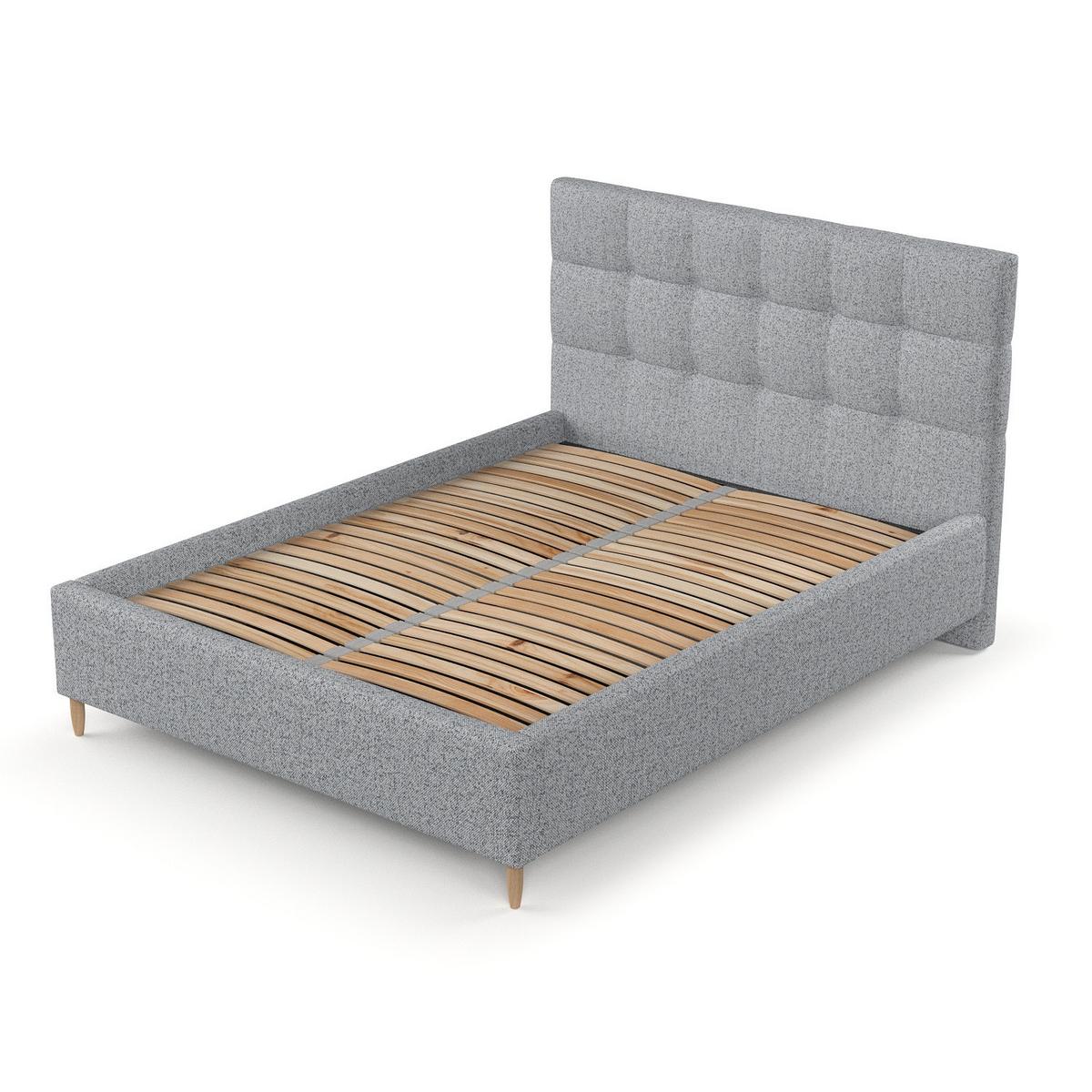 POLSTERBETT Cora 180/200 cm Grau im Riva Stoff - Naturfarben/Grau, Holz/Holzwerkstoff (180/200cm) - AltaBeds