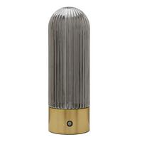 TISCHLAMPE Touareg Rauch H.50cm - Goldfarben, Metall (16/9/27cm) - Signature