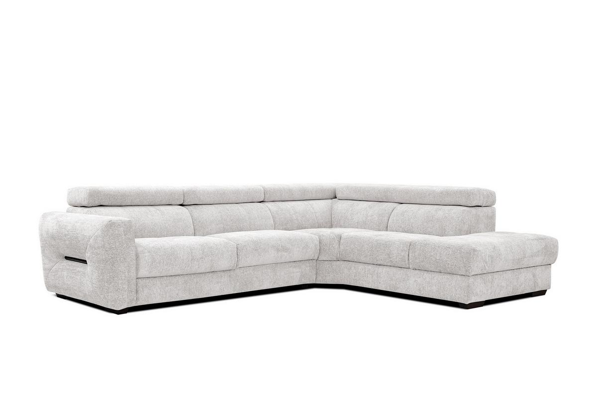 ECKSOFA CALVERA 5-Sitzer, weiß - Weiß, Holzwerkstoff/Textil (298/239cm) - Wozimo