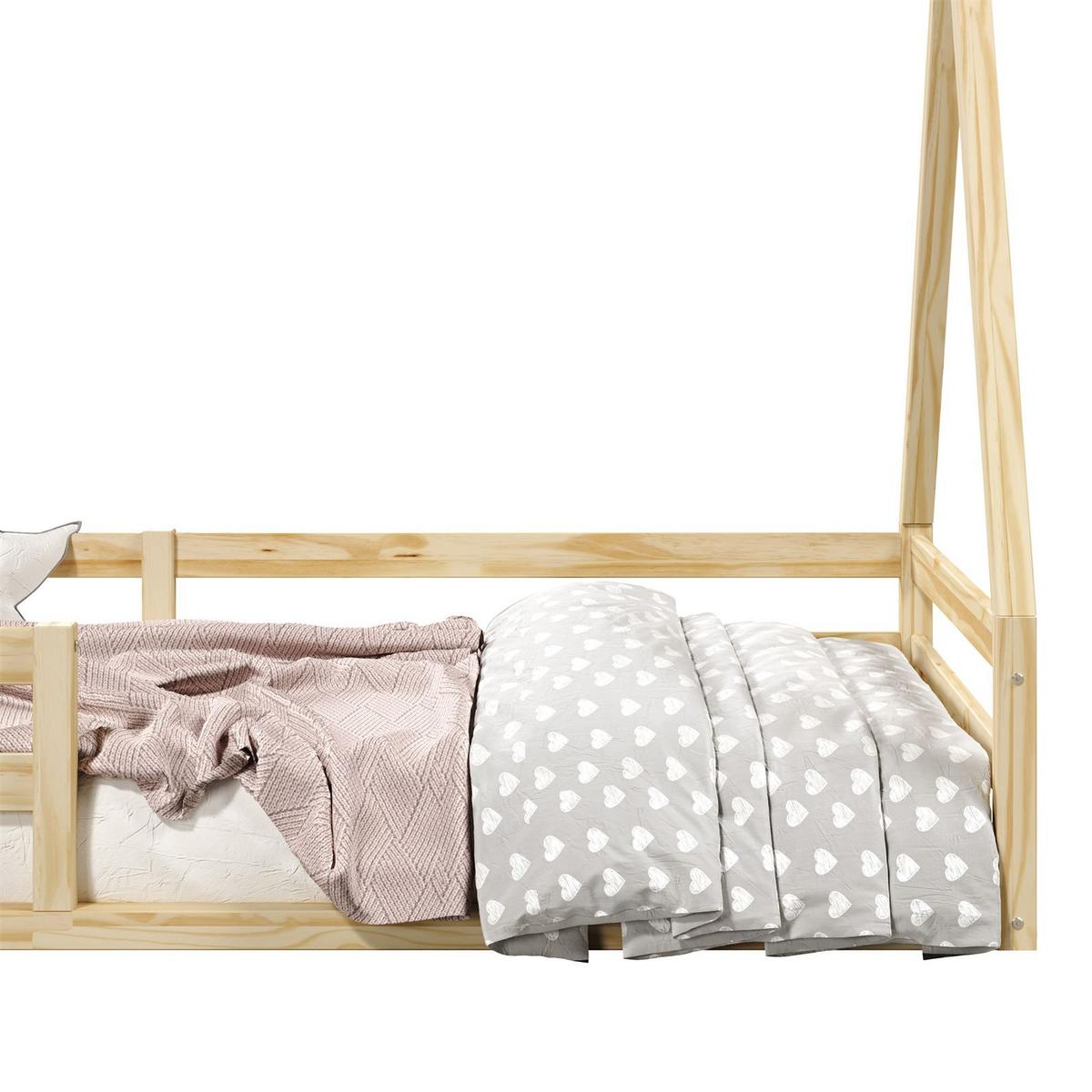 HAUSBETT SILA 90x200 cm natur - Naturfarben, Holz (96/152/206cm) - IDIMEX