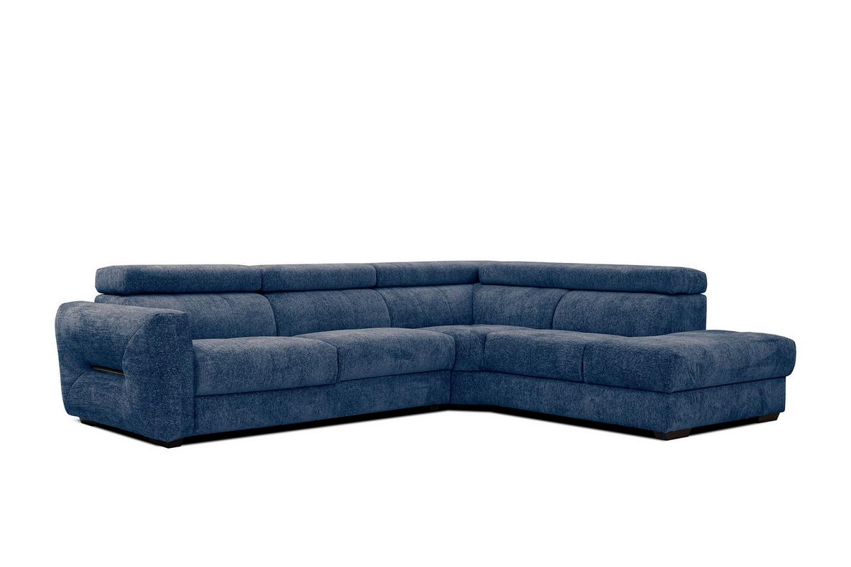ECKSOFA CALVERA 5-Sitzer, dunkelblau - Dunkelblau, Holzwerkstoff/Textil (298/239cm) - Wozimo