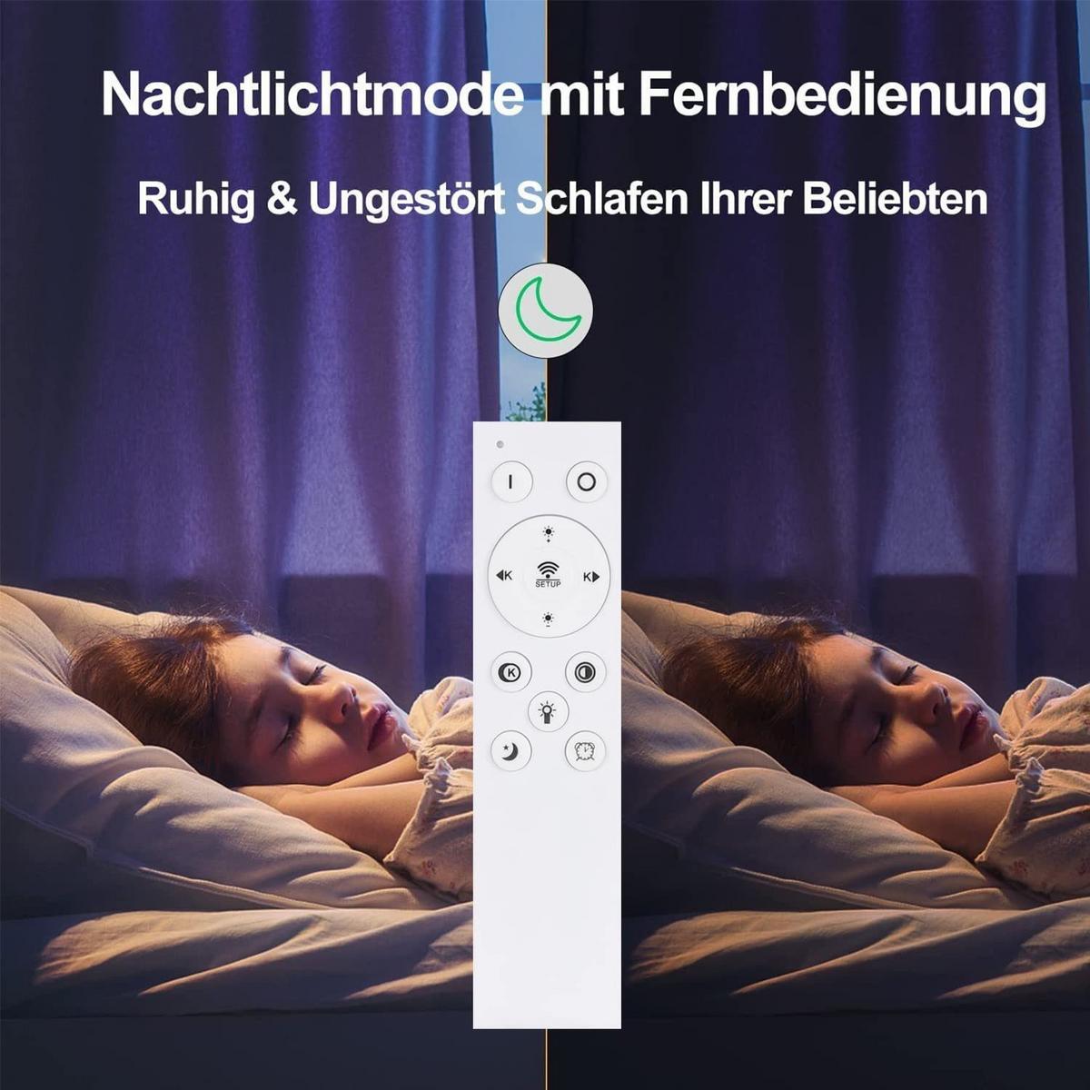 LED-DECKENLEUCHTE Kranzmarck 29/7/60 cm - Schwarz, Metall (60/29/7cm) - ZMH