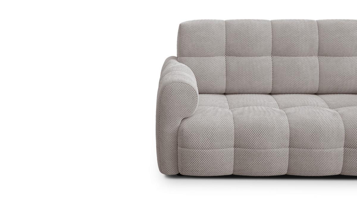 SOFA MELLOW 2,5-Sitzer, beige - Beige/Schwarz, Holz/Textil (183/87/98cm) - Wozimo
