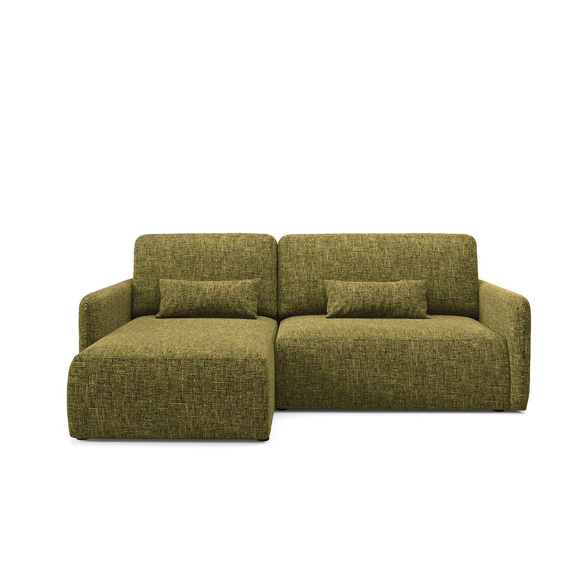 ECKSOFA Lazare 3 Sitzplätze Grün - Grün, Holz (217/148cm) - Petits-meubles