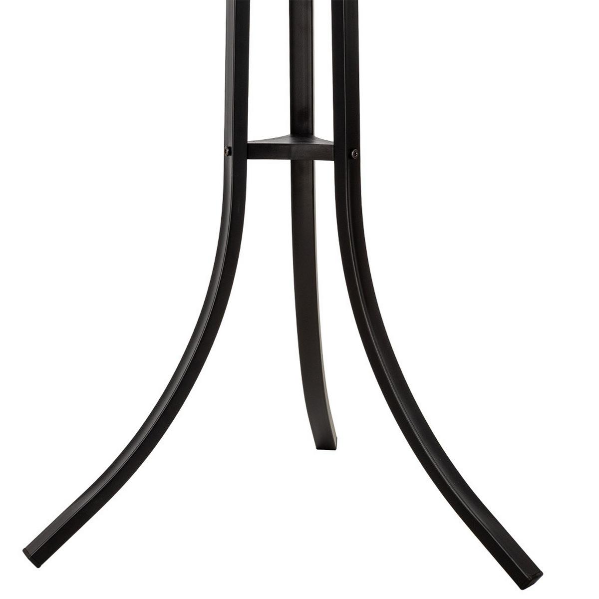 GARDEROBE aus metall 177x63x51cm - Schwarz, Metall (177/51/63cm) - Wanderlust