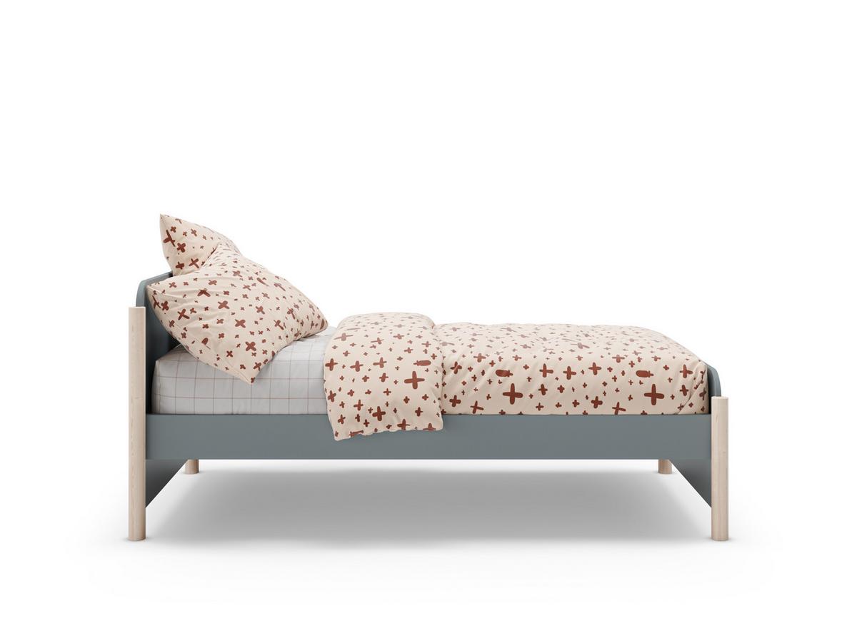 BETT Enola Grün 199/107.2/70 cm - Grün, Holz (190/90cm) - Calicosy