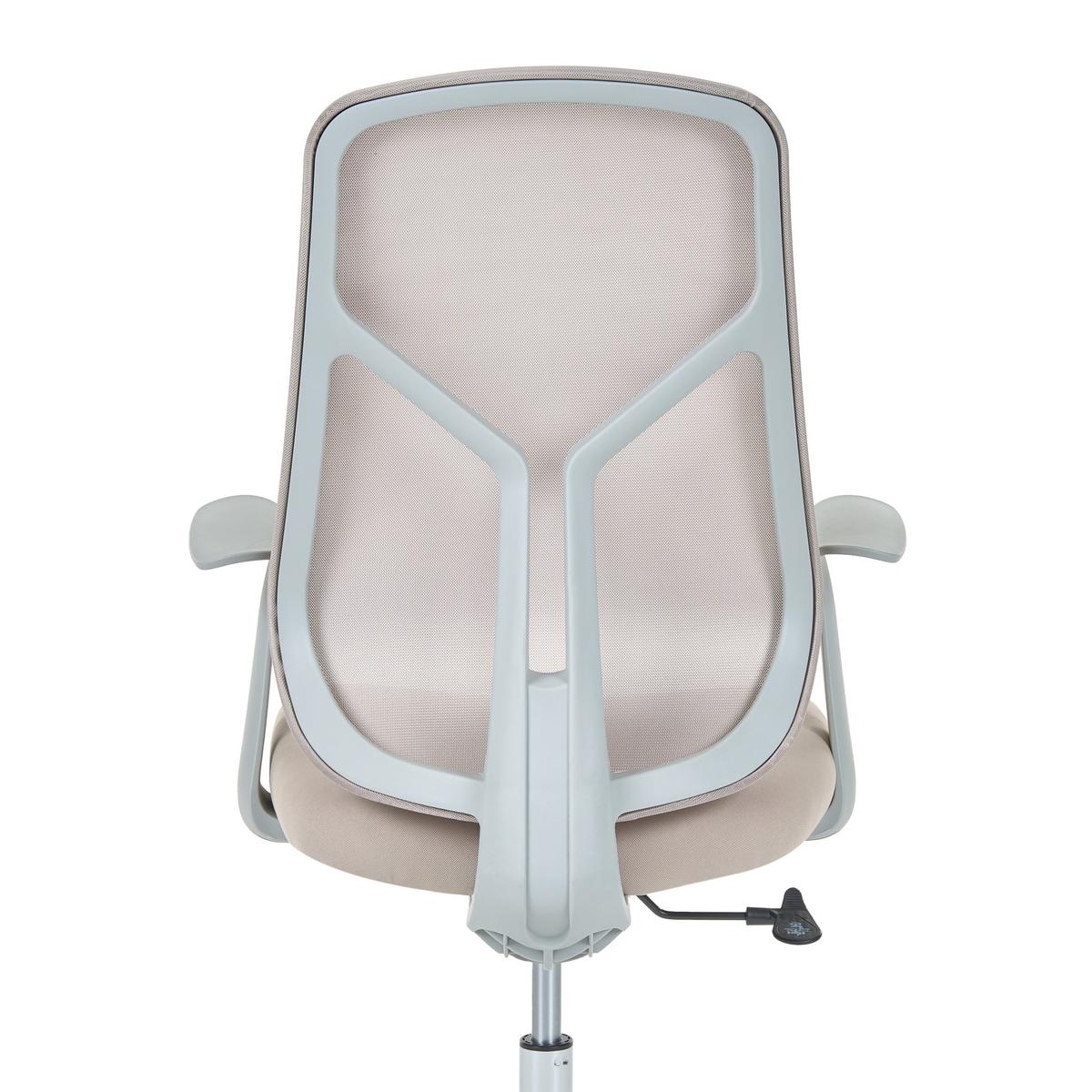 BÜROSTUHL Beige Nuviner - Beige, Textil (60/109/60cm) - Beliani