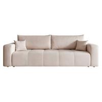 SCHLAFSOFA PEDRO mit Bettkasten Beige - Beige, Holzwerkstoff/Textil (244/79/93cm) - Idohome