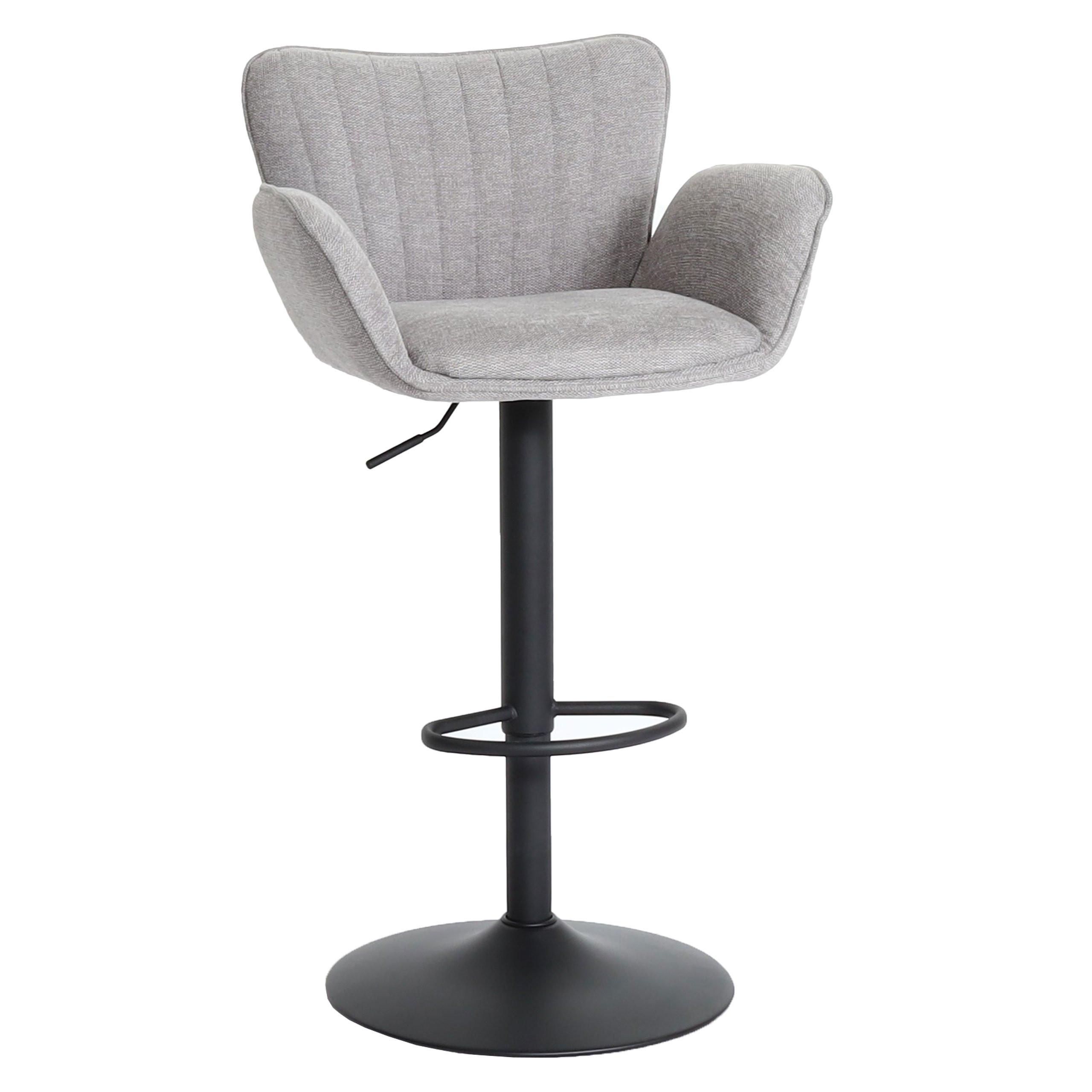 BARHOCKER Hellgrau - Hellgrau, Textil (50/110/45cm) - MCW