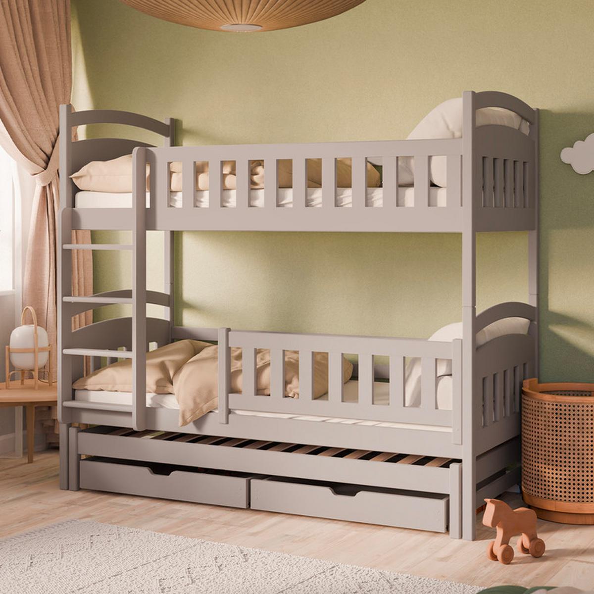 BETT 90/190 Jules Kaschmir - Beige, Holzwerkstoff (90/190cm) - Petits-meubles