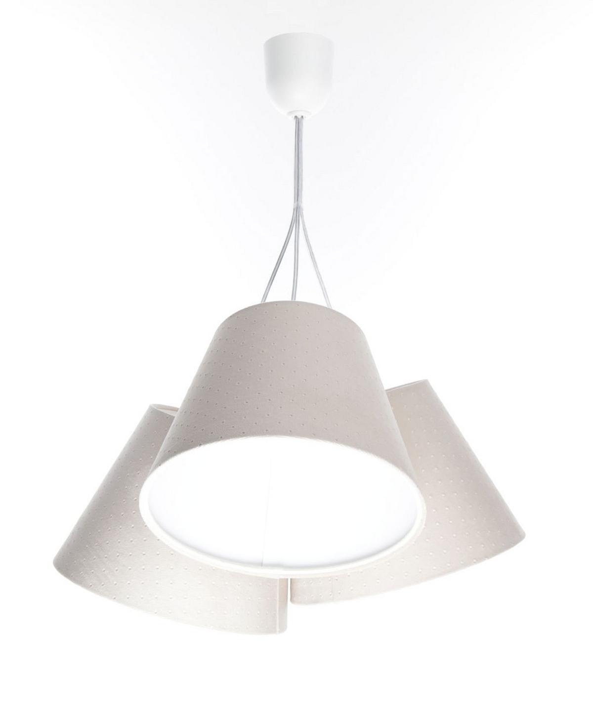 HÄNGELEUCHTE Weiß 26/19 cm - Beige, Kunststoff (26/0.8/19cm) - ONZENO
