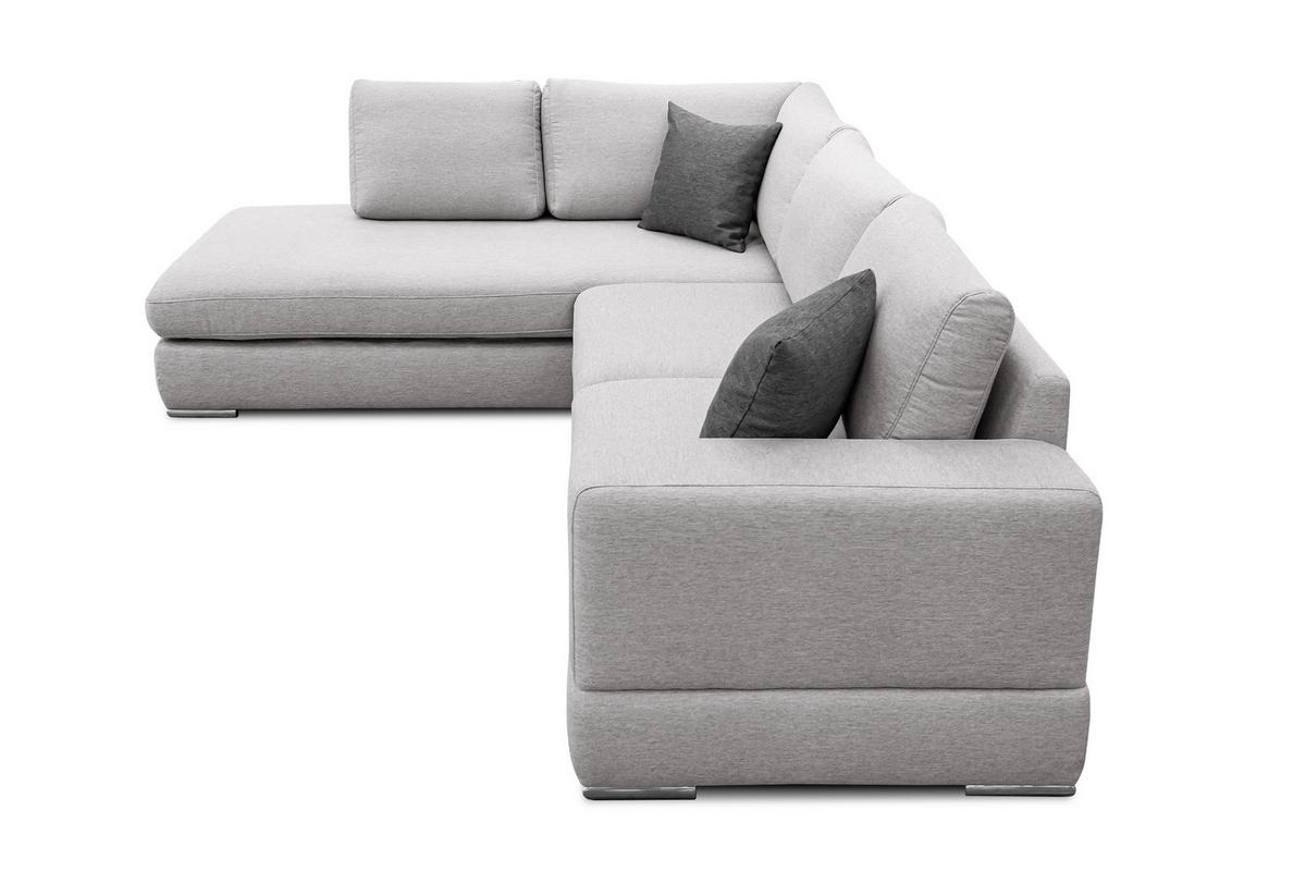ECKSOFA OTTO 5-Sitzer, hellgrau - Hellgrau, Holzwerkstoff/Textil (219/279cm) - Wozimo