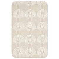 WC-VORLEGER Wellen - Textur - Beige WC Teppich 50x80 cm - Kaschmir, Textil (50/1cm) - OnlyWow