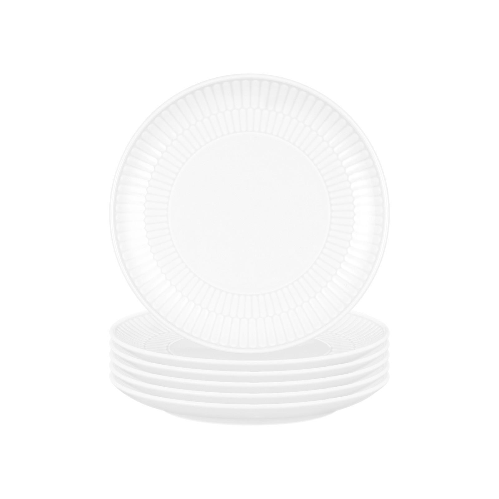 BROTTELLER Amina Weiß ø 16,3 cm 6er Set - Weiß, Keramik (16.3cm) - Seltmann Weiden