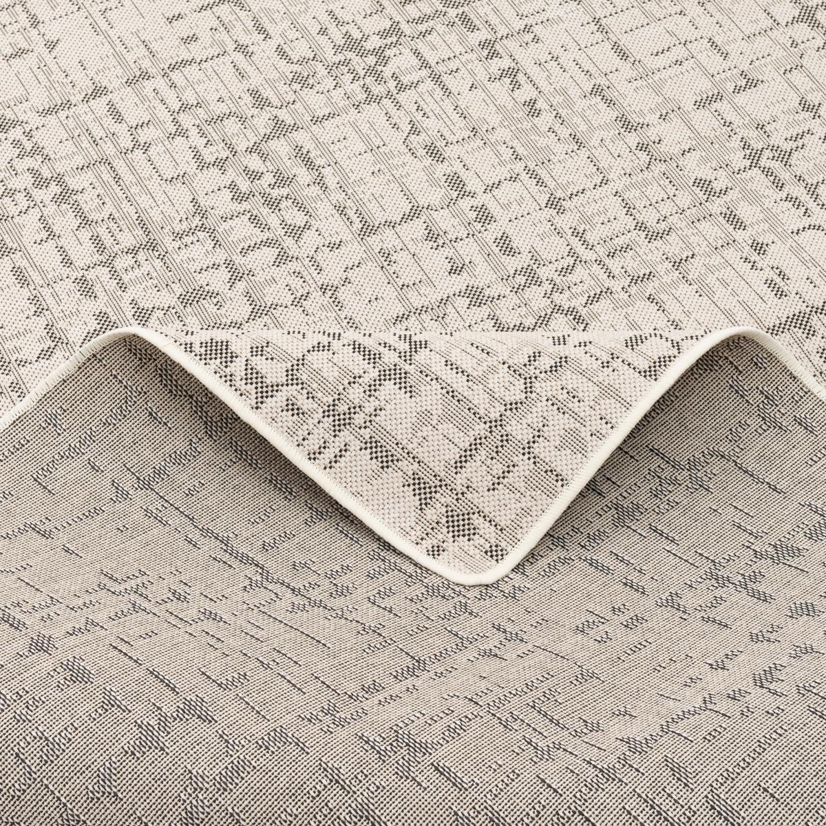 IN & OUTDOOR TEPPICH FLACHGEWEBE OSLO KARO MODERN - Creme, Textil (80/400cm) - Snapstyle